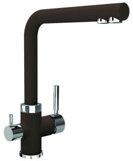 Смеситель для кухни Florentina Арес с подключением под фильтр мокко